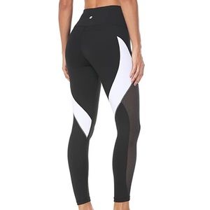 QUEENIEKE Women Yoga Pants Color Blocking Mesh